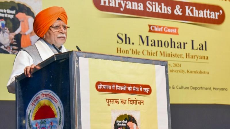 Haryana Chief Minister Manohar Lal Haryana Chief Minister Manohar Lal
