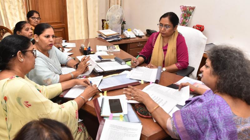 Social Security, Women and Child Development Minister hold meeting with Anganwadi Union regarding the demands