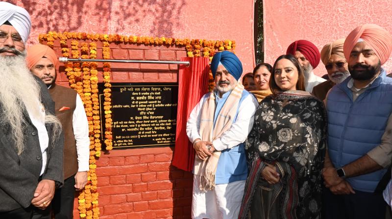 Chetan Singh Jauramajra lays foundation stone of Punjab's largest treated water irrigation project in Moga Chetan Singh Jauramajra lays foundation stone of Punjab's largest treated water irrigation project in Moga