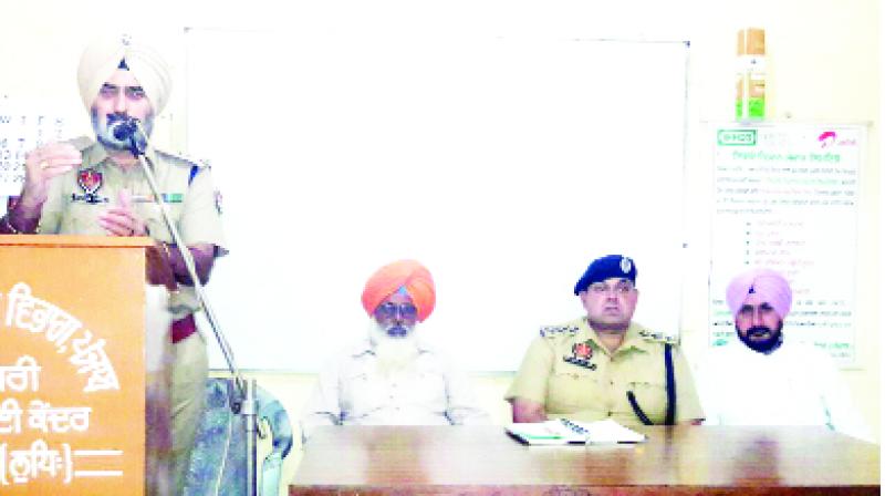 During Addressing the Public Meeting, SP Jasvir Singh During Addressing the Public Meeting, SP Jasvir Singh
