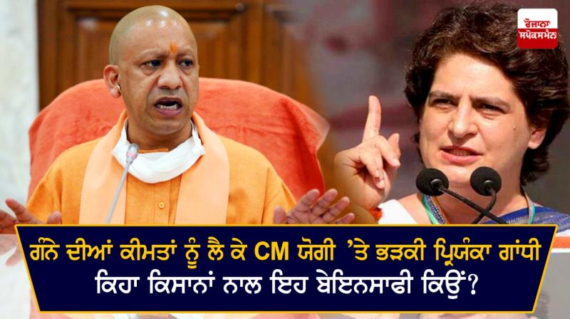 Priyanka Gandhi slams Yogi over farmers' issues Priyanka Gandhi slams Yogi over farmers' issues