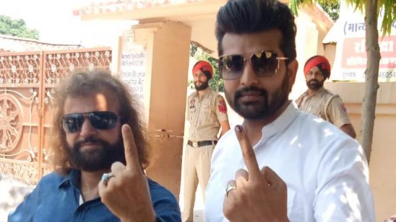 Navraj Hans with Hans Raj hans Navraj Hans with Hans Raj hans
