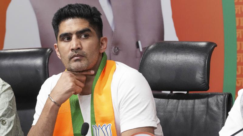 Olympian boxer Vijender Singh may join Congress again Olympian boxer Vijender Singh may join Congress again