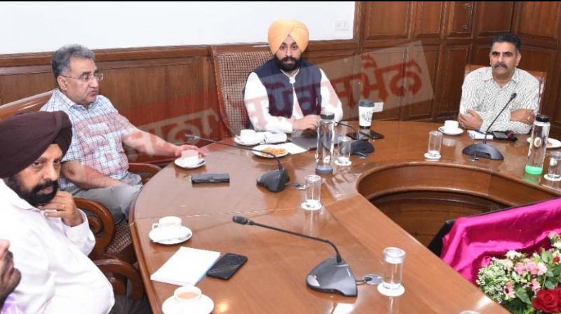 Harjot Bains Meeting With Jail Department Officials Harjot Bains Meeting With Jail Department Officials