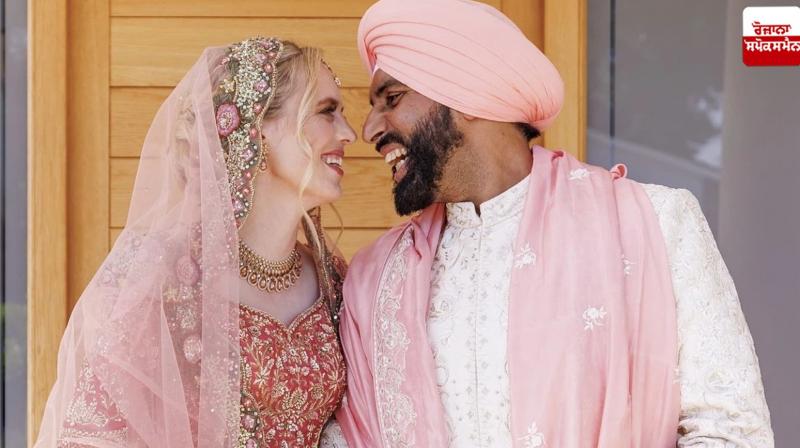 British Sikh MP Jeevun Sandher marries eith Louise Jones in UK British Sikh MP Jeevun Sandher marries eith Louise Jones in UK