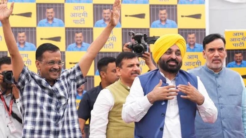 Arvind Kejriwal, Bhagwant Mann Arvind Kejriwal, Bhagwant Mann