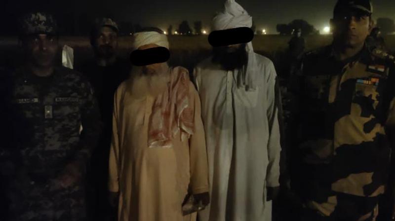 BSF arrested two Pakistani infiltrators from border village Rajtal BSF arrested two Pakistani infiltrators from border village Rajtal