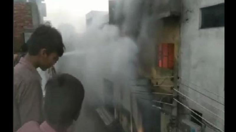 Ludhiana factory in fire Ludhiana factory in fire