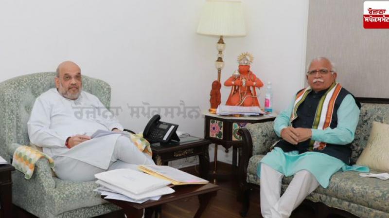 Haryana Chief Minister calls on Amit Shah Haryana Chief Minister calls on Amit Shah