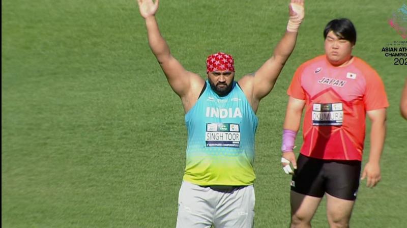 Tajinderpal Toor retains Asian Championships shot put title Tajinderpal Toor retains Asian Championships shot put title