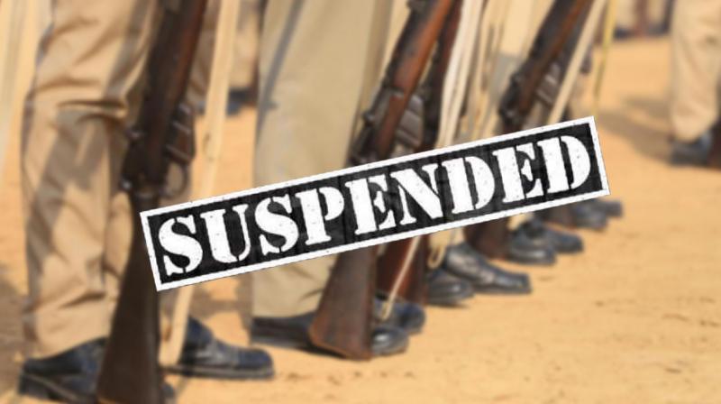 Cops suspended Cops suspended