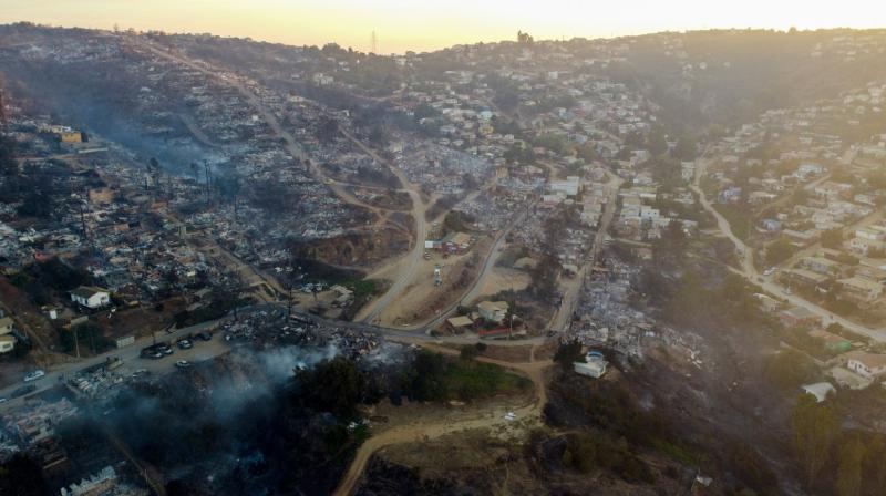 Fire broke out in the forests of Chile, 46 people died Fire broke out in the forests of Chile, 46 people died