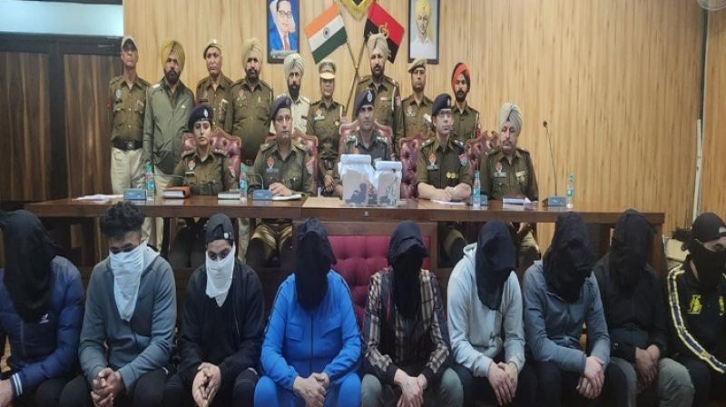 Ludhiana Police arrested 9 gangsters from UP News in punjabi Ludhiana Police arrested 9 gangsters from UP News in punjabi
