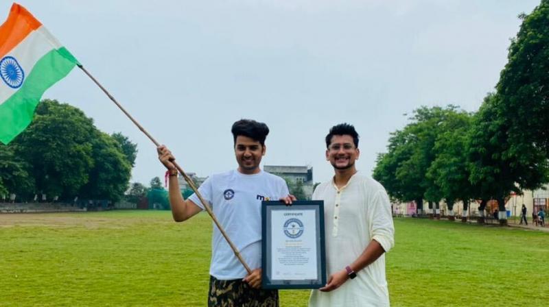 Ablu Rajesh Kumar Sets a new world record on 15th August Ablu Rajesh Kumar Sets a new world record on 15th August