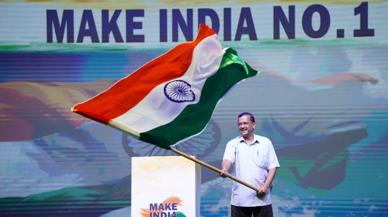 Delhi CM Arvind Kejriwal launches mission 'Make India No. 1' Delhi CM Arvind Kejriwal launches mission 'Make India No. 1'