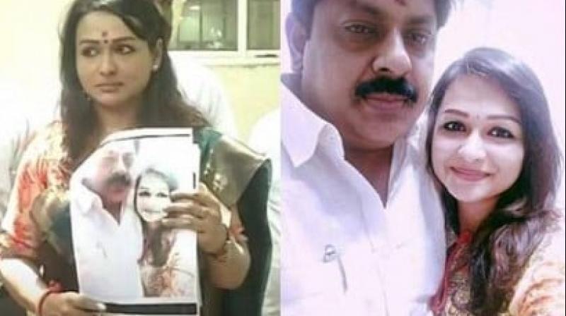 Tamil actor accuses former AIADMK Minister of cheating her after a 5-year relationship Tamil actor accuses former AIADMK Minister of cheating her after a 5-year relationship