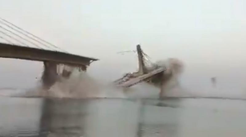 Bridge collapse. Bridge collapse.