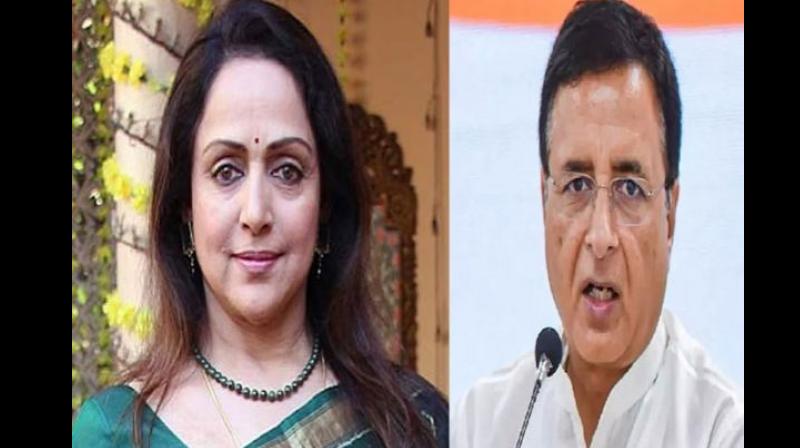 Hema Malini & Randeep Surjewala Hema Malini & Randeep Surjewala