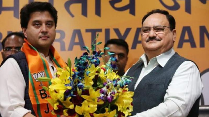 Former congress leader jyotiraditya scindia join bjp