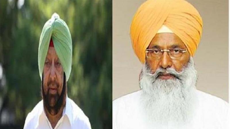 Captain Amarinder And Sukhdev Dhindsa Captain Amarinder And Sukhdev Dhindsa