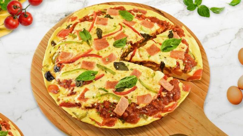 Omelet Pizza Recipe Omelet Pizza Recipe