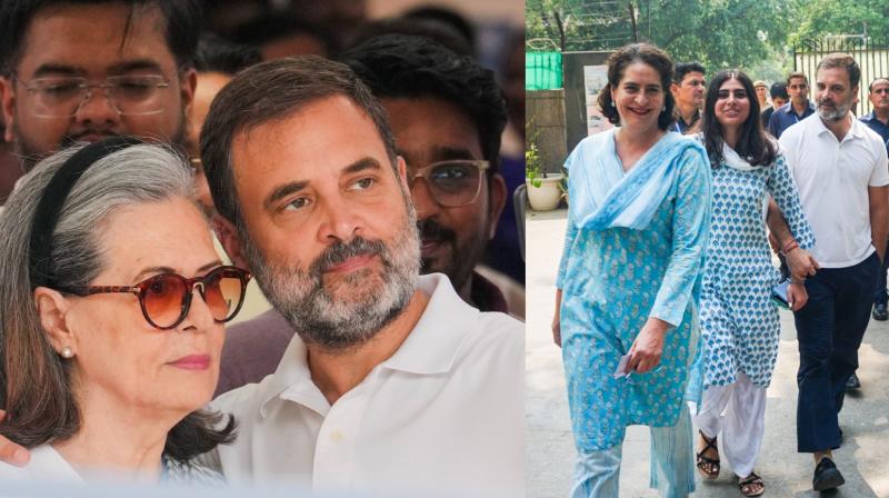Rahul, Sonia Gandhi cast their votes in Delhi Rahul, Sonia Gandhi cast their votes in Delhi