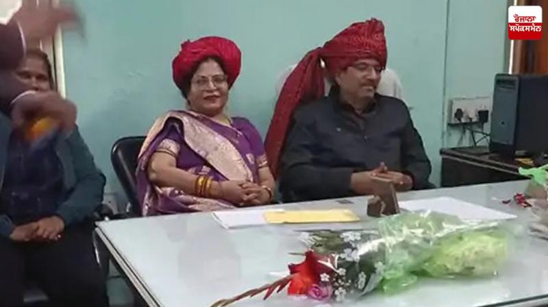 rajasthan news wife's death at husband's retirement party news in punjabi rajasthan news wife's death at husband's retirement party news in punjabi