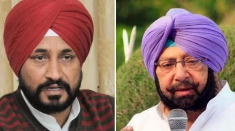 Charanjeet Channi, Captain Amarinder Singh Charanjeet Channi, Captain Amarinder Singh