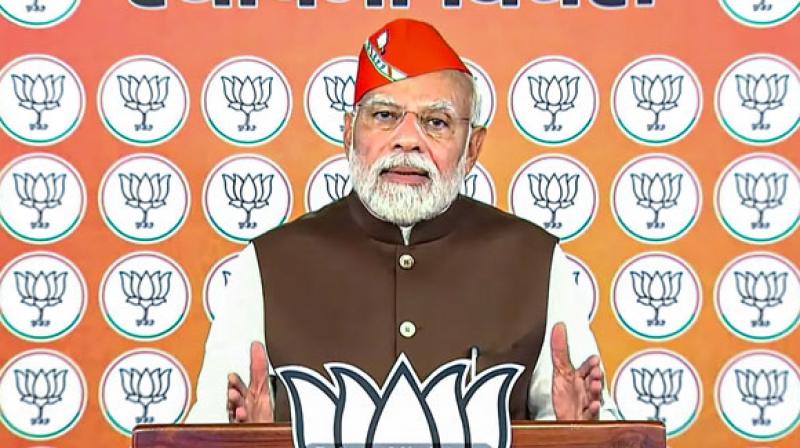 PM Modi on BJP foundation day PM Modi on BJP foundation day