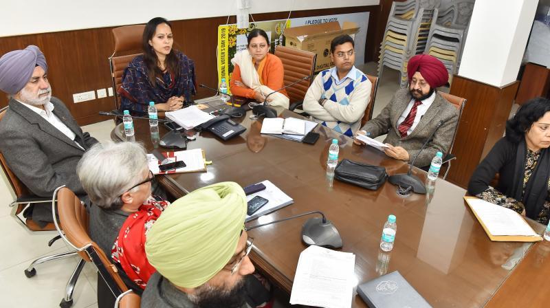 Meeting under the chairmanship of Additional Chief Electoral Officer Punjab Kavita Singh