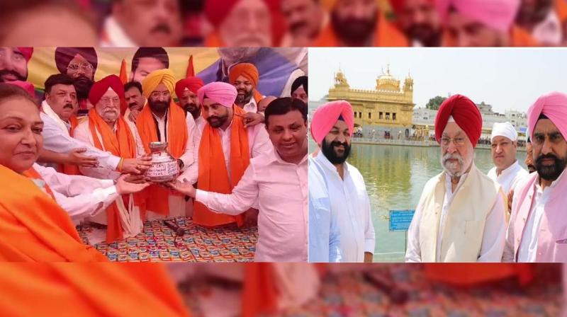 Hardeep Singh Puri paid obeisance at Sachkhand Sri Darbar Sahib Hardeep Singh Puri paid obeisance at Sachkhand Sri Darbar Sahib