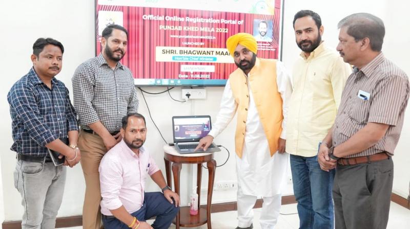 Chief Minister Bhagwant Mann launched the portal for khed mela Chief Minister Bhagwant Mann launched the portal for khed mela