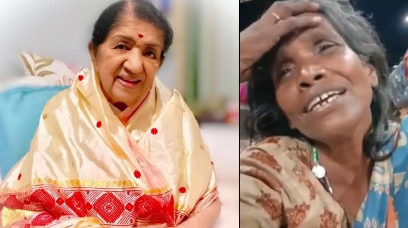 Viral video old womans rendition of lata mangeshkars iconic song Viral video old womans rendition of lata mangeshkars iconic song