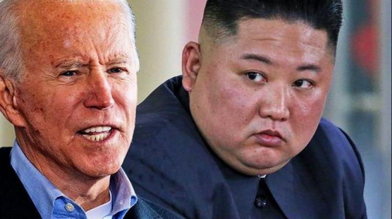 Kim Jong-un and Joe Biden Kim Jong-un and Joe Biden