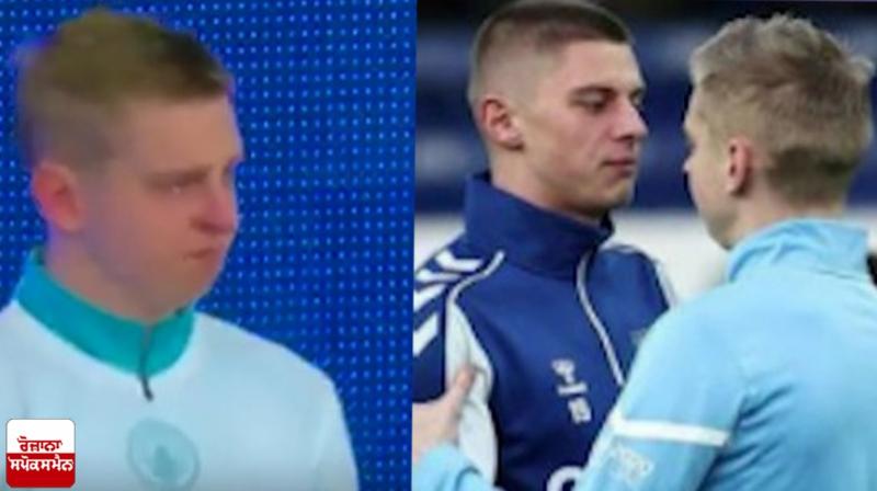 Players get emotional during football matches watching the situation in the country Players get emotional during football matches watching the situation in the country