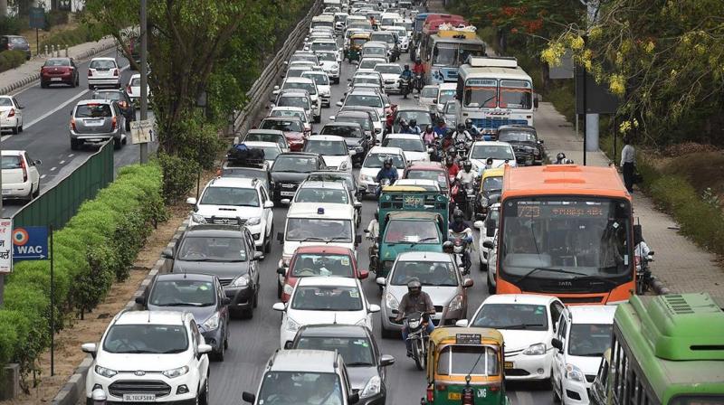 Traffic jams in Indian cities