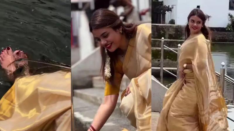 Bigg Boss fame Jasmin Jafar temple reel controvery 
