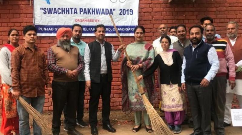 Cleanliness drive organized by Punjab State Social Welfare Board Cleanliness drive organized by Punjab State Social Welfare Board