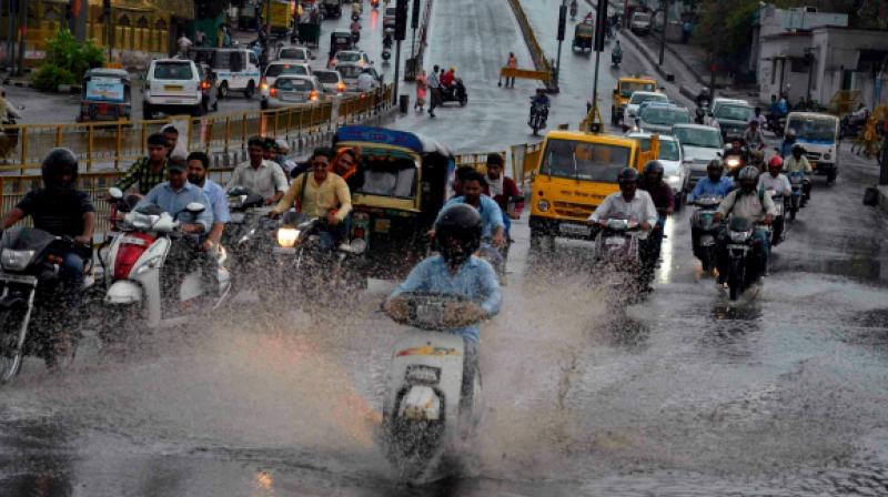 rainfall in rajastan