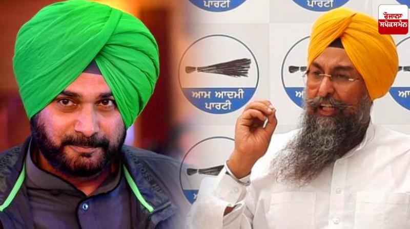 Navjot sidhu and Kultar Singh Sandhwan Navjot sidhu and Kultar Singh Sandhwan