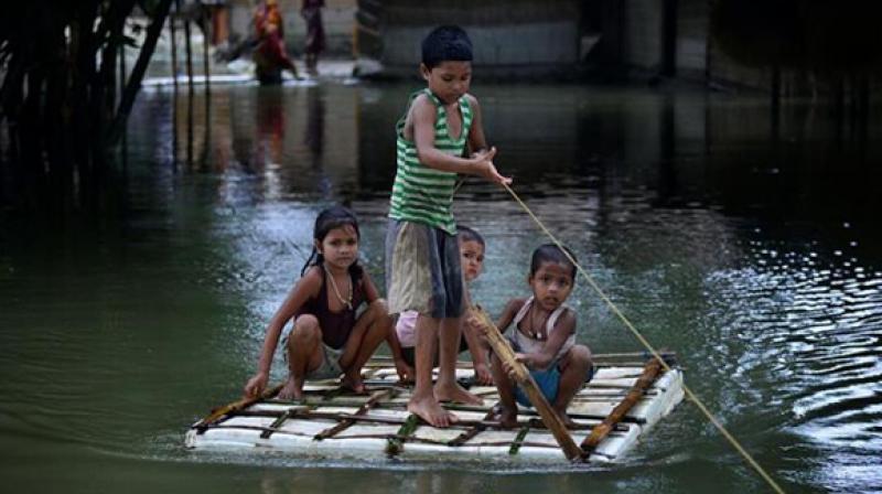 Children Effected due to rain Children Effected due to rain