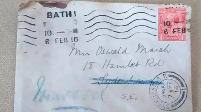 Letter arrives more than 100 years after being posted Letter arrives more than 100 years after being posted