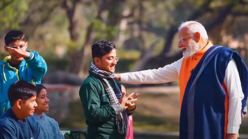 PM Modi interacted with students during 'Pariksha Pe Charcha' PM Modi interacted with students during 'Pariksha Pe Charcha'