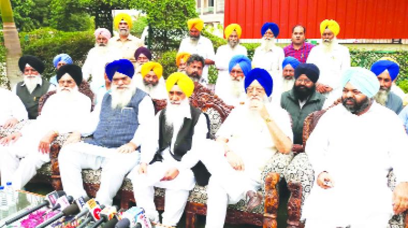 Sewa Singh Sekhwan during Press Conference Sewa Singh Sekhwan during Press Conference