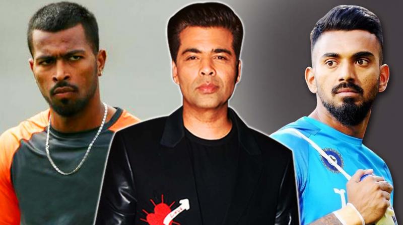 Hardik Pandya, KL Rahul, Karan Johar Hardik Pandya, KL Rahul, Karan Johar