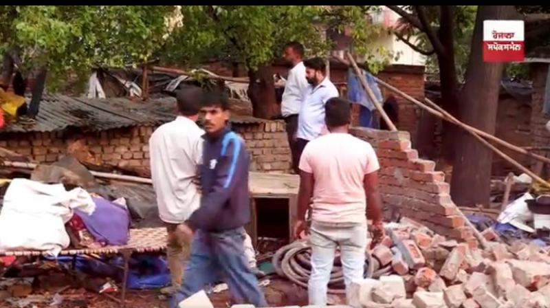 People of Kachhi Colony in Sector 25, Chandigarh were forced to demolish their houses themselves People of Kachhi Colony in Sector 25, Chandigarh were forced to demolish their houses themselves