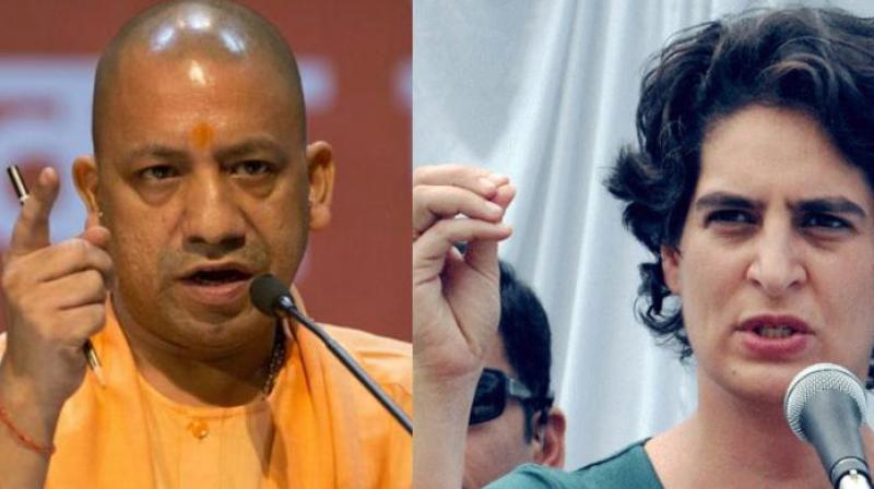 Yogi takes on priyanka gandhi over her comment on up law order situation