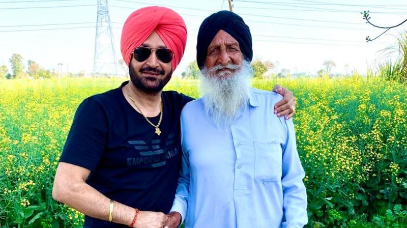 Malkit Singh with his Father
