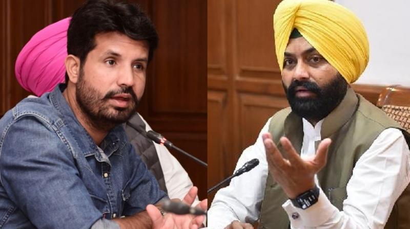 Amarinder Singh Raja Warring and Minister Laljit Singh Bhullar Amarinder Singh Raja Warring and Minister Laljit Singh Bhullar