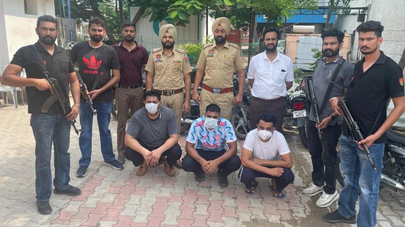 Gangster Harpreet Singh alias Happy Bhullar belonging to Bambiha gang arrested along with two accomplices Gangster Harpreet Singh alias Happy Bhullar belonging to Bambiha gang arrested along with two accomplices